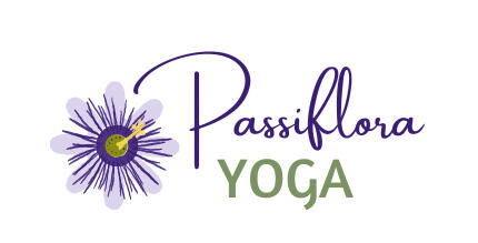 passionflower logo with the words Passiflora Yoga